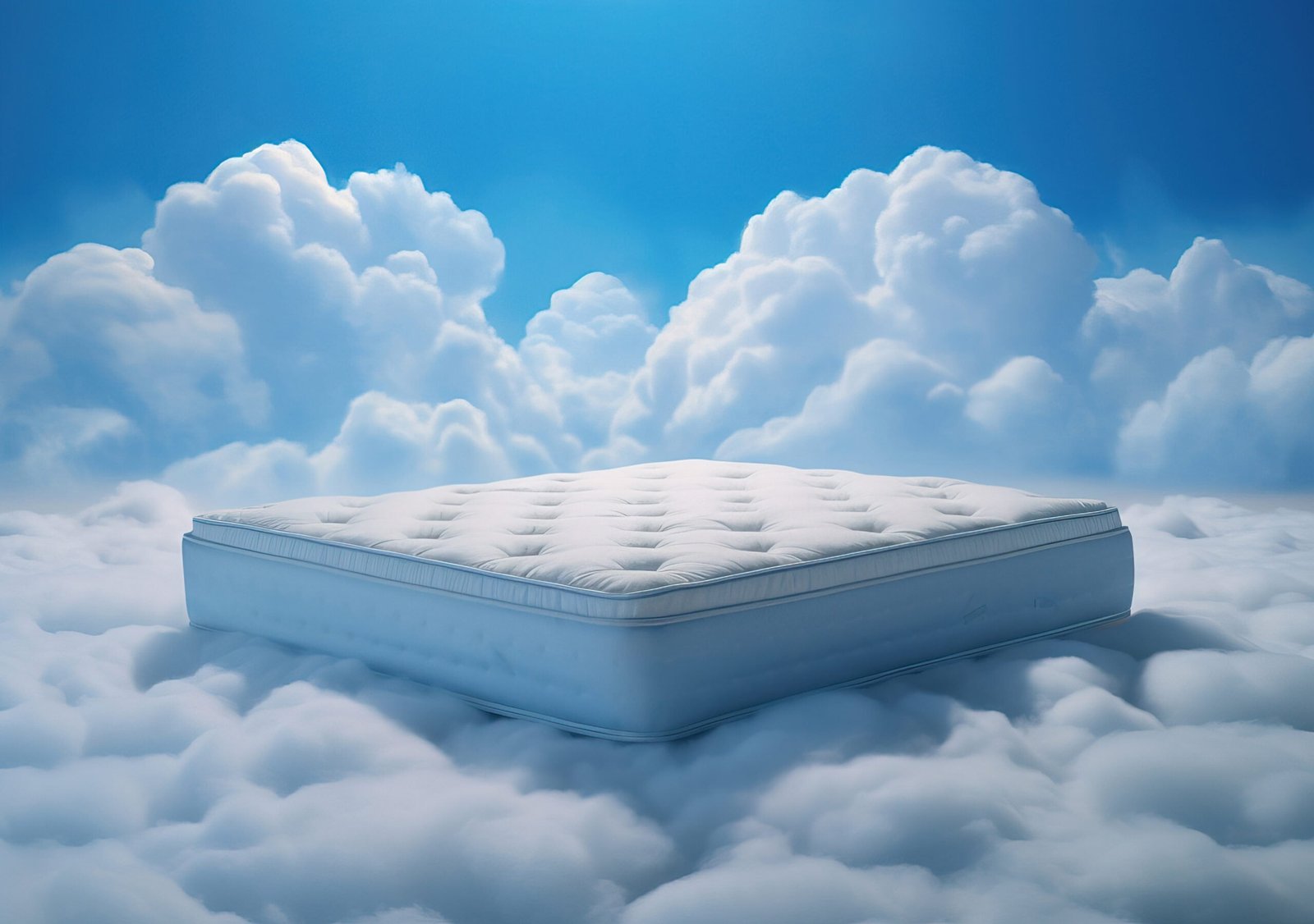 view 3d mattress with clouds scaled