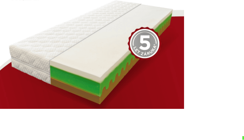 Matrace paměťové pěny LUX VISCO PLUS
